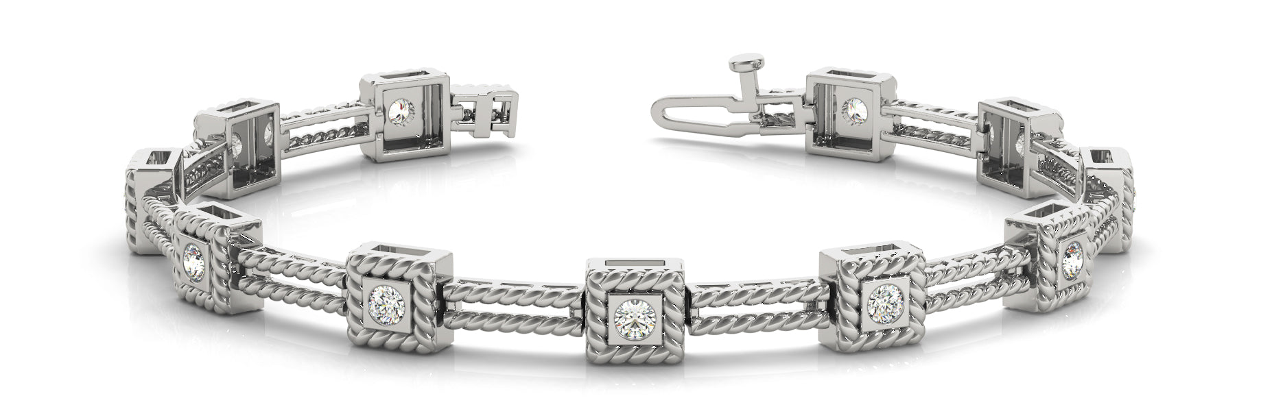 Elegant Diamond Bracelet with 3/4 Carat Total Weight in G-H SI1-SI2 Quality