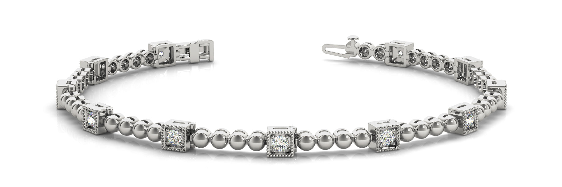 Elegant Diamond Bracelet with 0.22 Carat Total Weight in G-H SI1-SI2 Quality