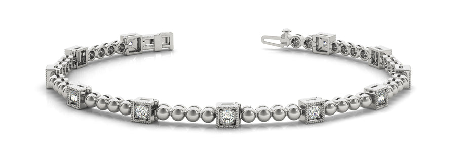 Elegant Diamond Bracelet with 0.22 Carat Total Weight in G-H SI1-SI2 Quality