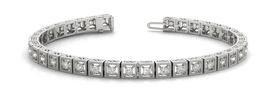 Elegant Prong-Set Diamond Bracelet with 1 Carat Total Weight in G-H SI1-SI2 Quality