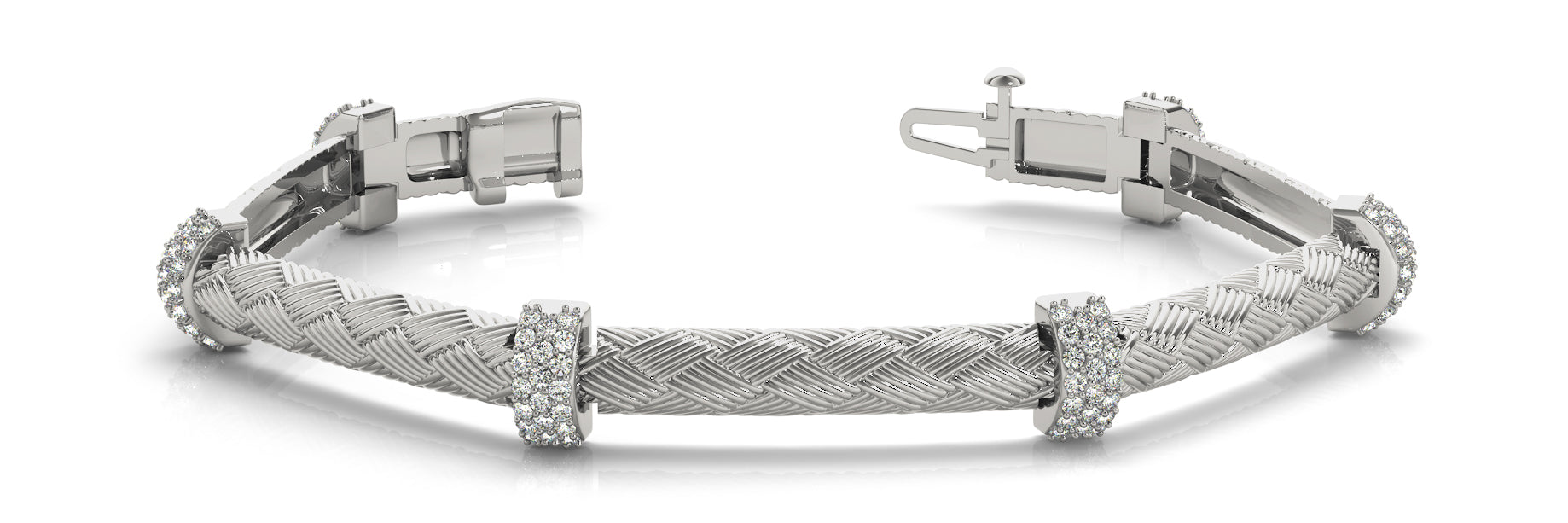 Diamond Bracelet with 3/4 Carat Total Weight SI1-SI2 G-H Quality Stones