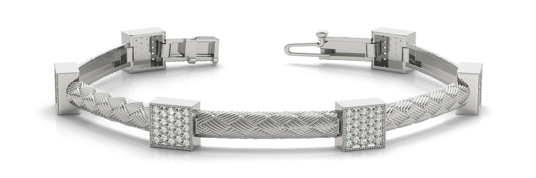 Elegant Diamond Bracelet with 1 Carat Total Weight in G-H SI1-SI2 Quality