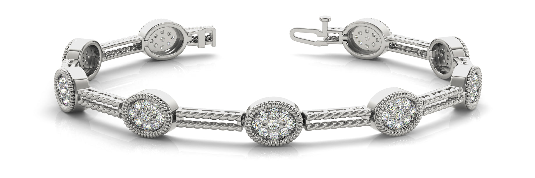 Elegant Diamond Bracelet with 1.25 Carat Total Weight in G-H SI1-SI2 Quality