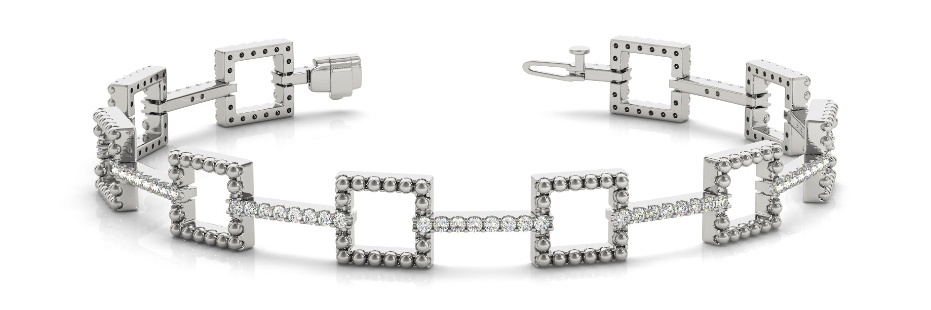 Elegant Diamond Bracelet with 7/8 Carat Total Weight in SI1-SI2 G-H Quality Stones