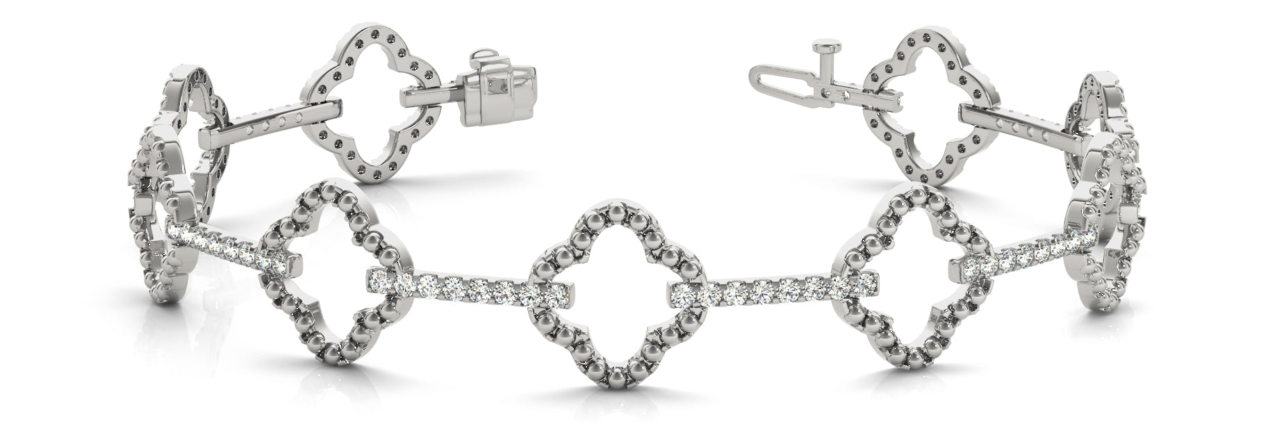 Three-Quarter Carat Total Weight Diamond Bracelet with SI1-SI2 G-H Quality Stones
