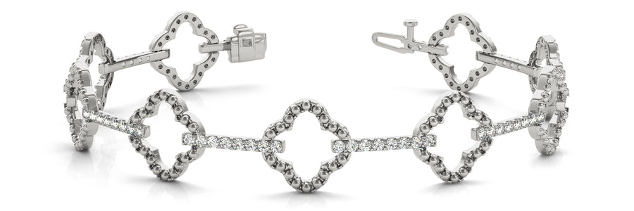 Three-Quarter Carat Total Weight Diamond Bracelet with SI1-SI2 G-H Quality Stones