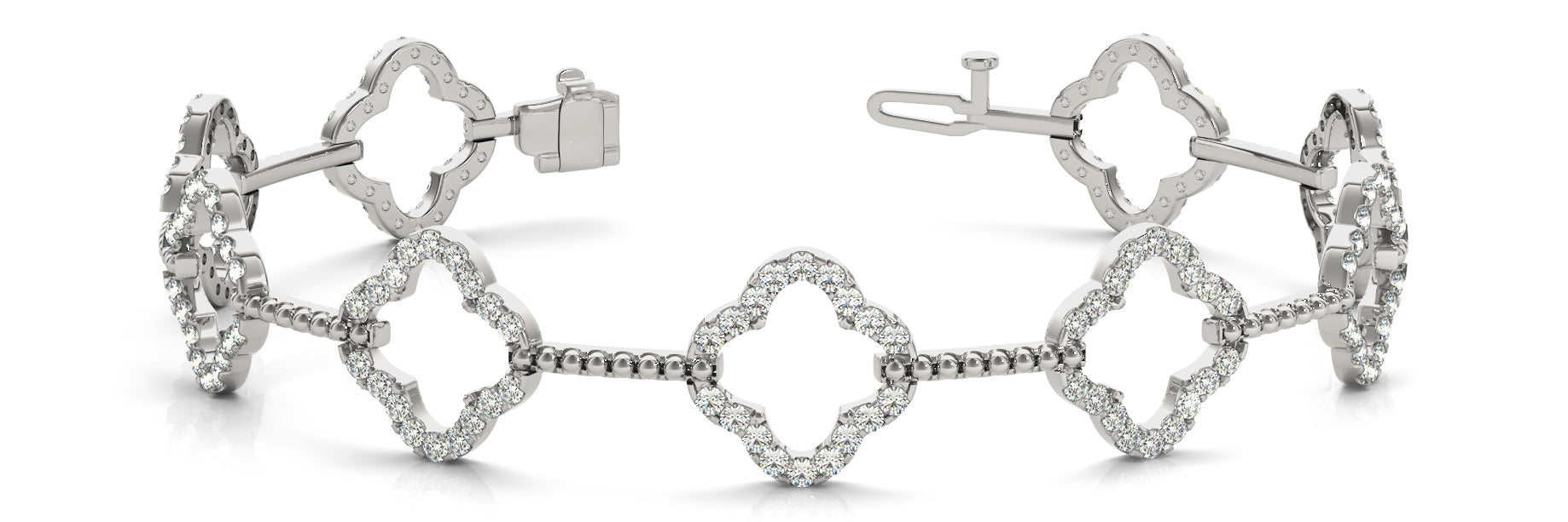 Diamond Bracelet with 1.62 Carat Total Weight in SI1-SI2 G-H Quality Stones