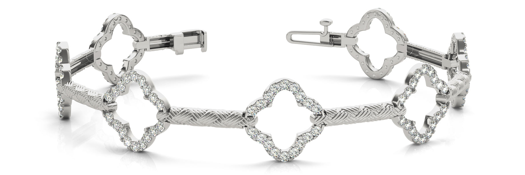 Elegant Diamond Bracelet with 1.25 Carat Total Weight in SI1-SI2 G-H Quality Stones