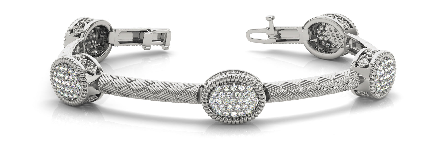 Elegant Diamond Bracelet with 1.8125 Carat Total Weight in SI1-SI2 G-H Quality Stones