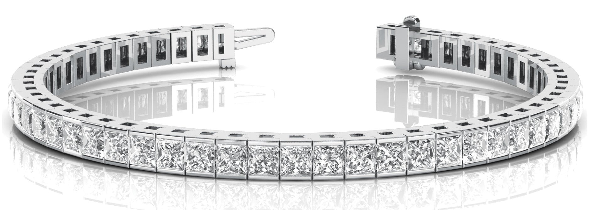 6 3/8 Carat Total Weight Diamond Tennis Bracelet in SI1-SI2 G-H Quality