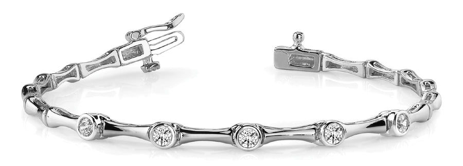 Elegant Three-Quarter Carat Total Weight Diamond Bracelet in G-H SI1-SI2 Quality