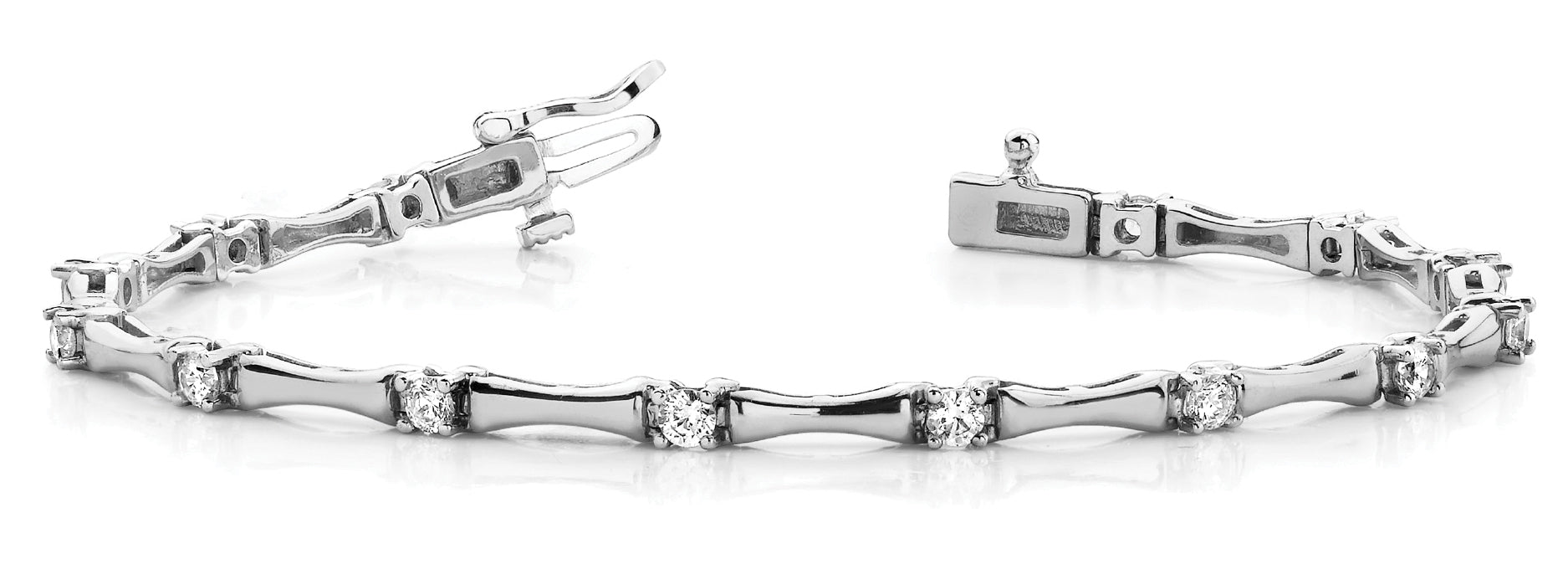 Elegant Diamond Bracelet with 1 Carat Total Weight in G-H SI1-SI2 Quality