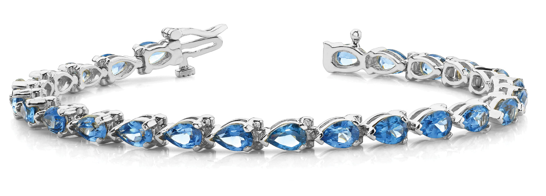 Polished Diamond Tennis Bracelet with 5.60 Carat Total Weight in G-H SI1-SI2 Quality