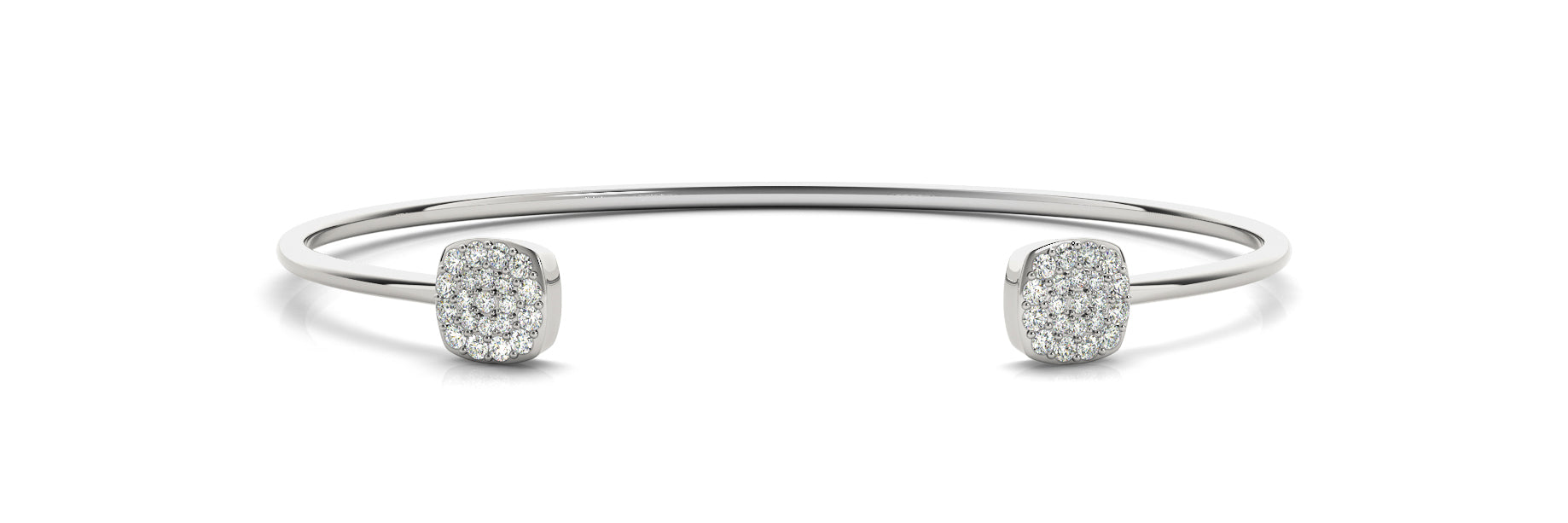 Elegant Diamond Bangle with 1/3 Carat Total Weight in G-H SI1-SI2 Quality