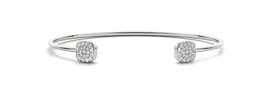 Elegant Diamond Bangle with 1/3 Carat Total Weight in G-H SI1-SI2 Quality