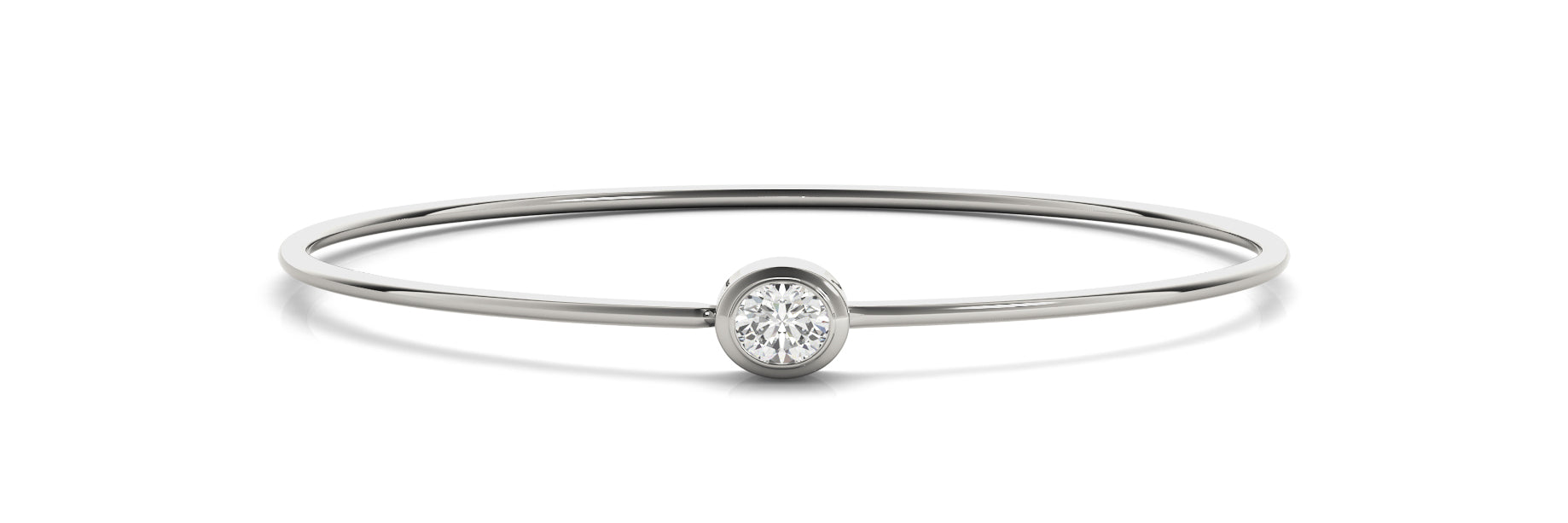 Elegant Diamond Bangle with 1/2 Carat Total Weight in G-H Color and SI1-SI2 Clarity