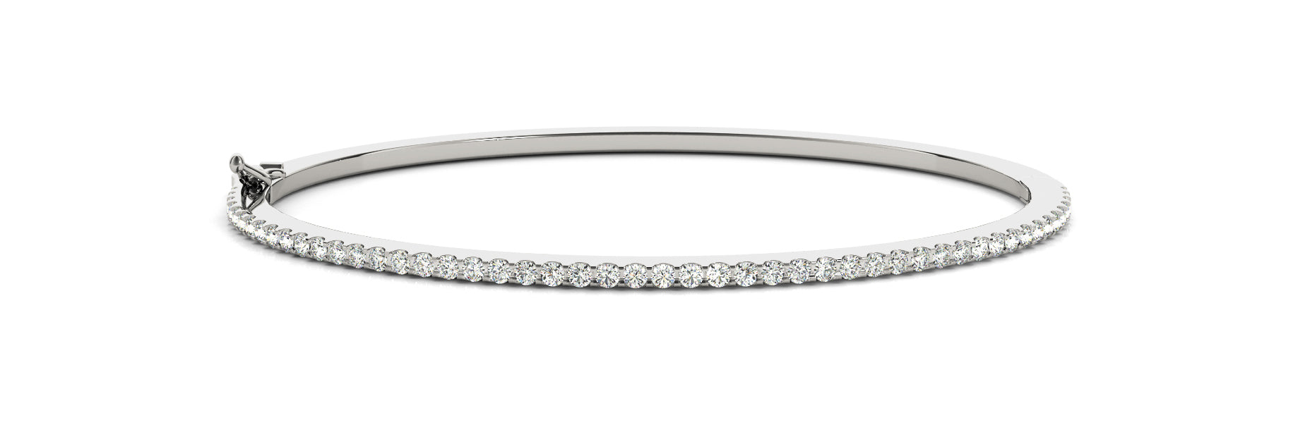 Elegant Diamond Bangle with 0.46 Carat Total Weight in SI1-SI2 G-H Quality