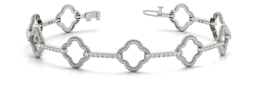 Elegant Diamond Bracelet with 7/8 Carat Total Weight in SI1-SI2 G-H Quality Stones