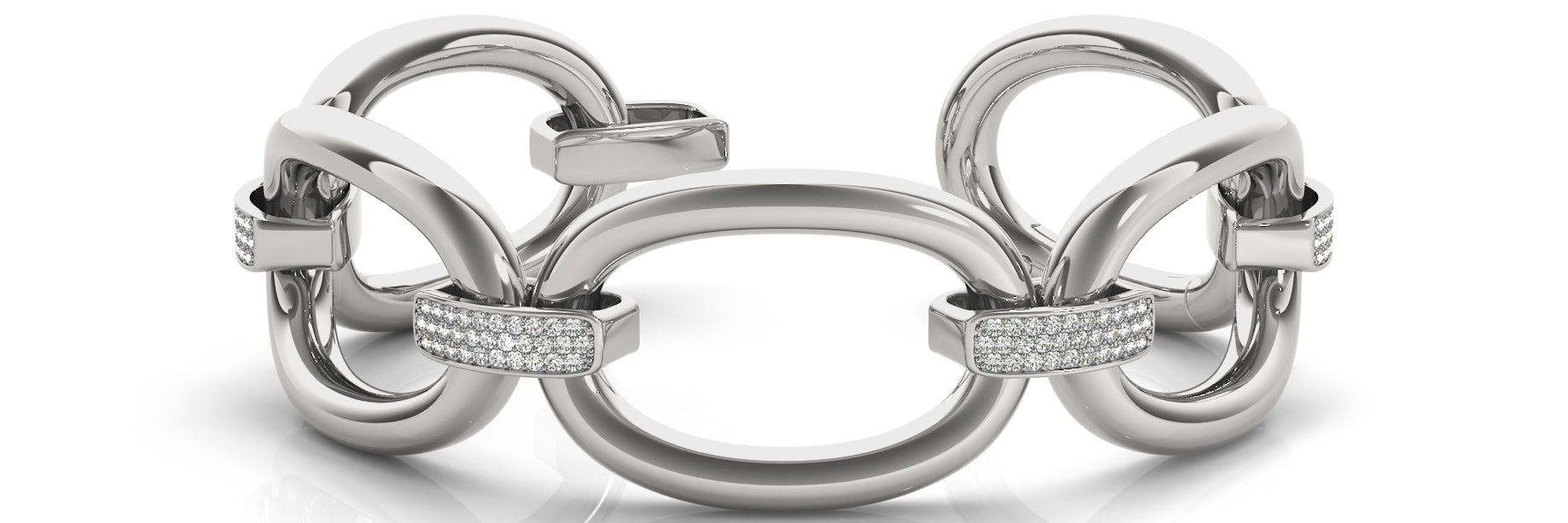Italian-Made Diamond Bracelet with 1.35 Carat Total Weight, SI1-SI2 G-H Quality Stones