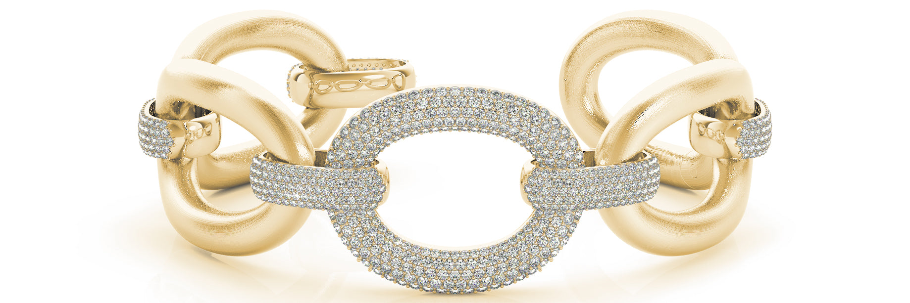 Italian Crafted Diamond Bracelet with 5.17 Carat Total Weight in SI1-SI2 G-H Quality