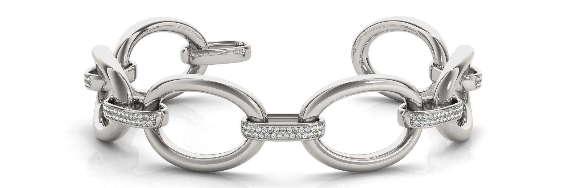 Italian Crafted Diamond Bracelet with 1.33 Carat Total Weight in G-H SI1-SI2 Quality