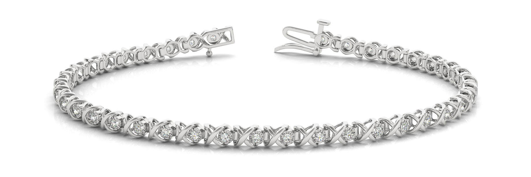 Diamond Tennis Bracelet with 3/8 Carat Total Weight SI1-SI2 G-H Quality Stones