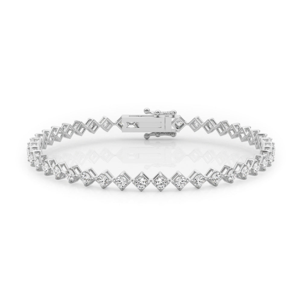 Elegant Diamond Bracelet with 1.5 Carat Total Weight in G-H SI1-SI2 Quality