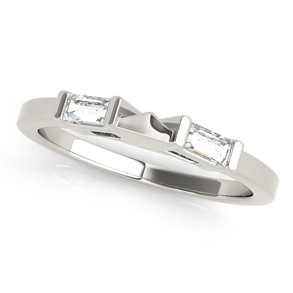 Elegant Baguette Diamond Wedding Band with 1/4 Carat Total Weight, SI1-SI2 G-H Quality