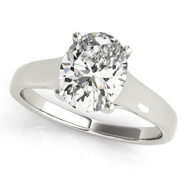 Trellis Design Diamond Engagement Ring Semi-Mount with 2 Carat Total Weight SI1-SI2 G-H Diamonds