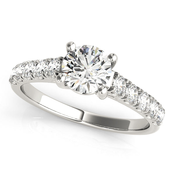 Trellis Design Diamond Engagement Ring Semi-Mount with 1.5 Carat Total Weight