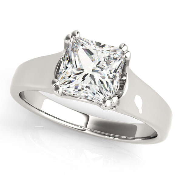 Trellis Design Engagement Ring with 0.26 Carat Total Diamond Weight, Polished Finish