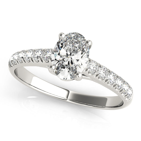 Trellis Design Diamond Engagement Ring Semi-Mount with 1/4 Carat Total Weight