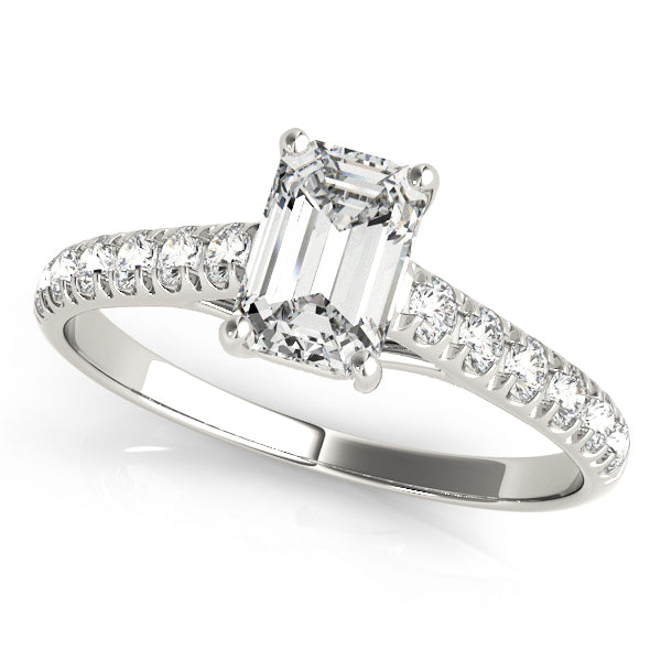Trellis Design Diamond Ring with 0.45 Carat Total Weight in SI1-SI2 G-H Quality