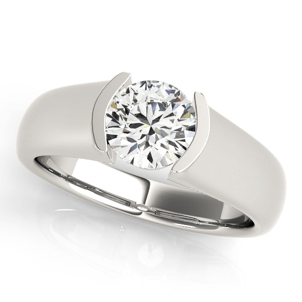 Classic Solitaire Engagement Ring with 0.75 Carat Total Diamond Weight, G-H SI1-SI2 Quality