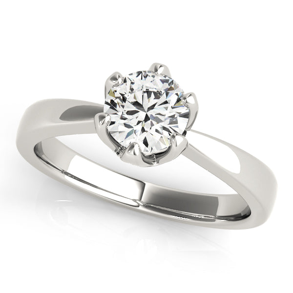 Classic Round Solitaire Engagement Ring with 3/4 Carat Total Diamond Weight, G-H SI1-SI2 Quality