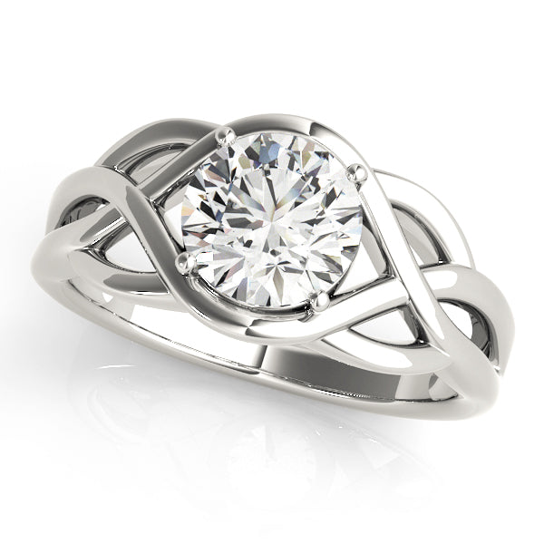 Elegant Solitaire Engagement Ring with 1 Carat Total Diamond Weight, G-H Color, SI1-SI2 Clarity