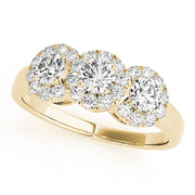 ENGAGEMENT RINGS 3 STONE ROUND - Image 4