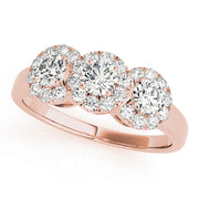 ENGAGEMENT RINGS 3 STONE ROUND - Image 9