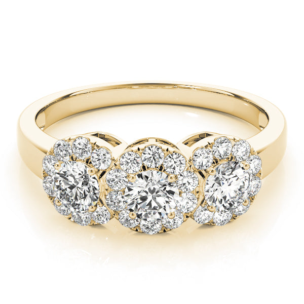 ENGAGEMENT RINGS 3 STONE ROUND - Image 8