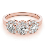 ENGAGEMENT RINGS 3 STONE ROUND - Image 5
