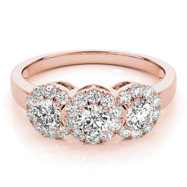 ENGAGEMENT RINGS 3 STONE ROUND - Image 5