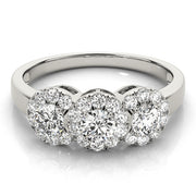 ENGAGEMENT RINGS 3 STONE ROUND - Image 3