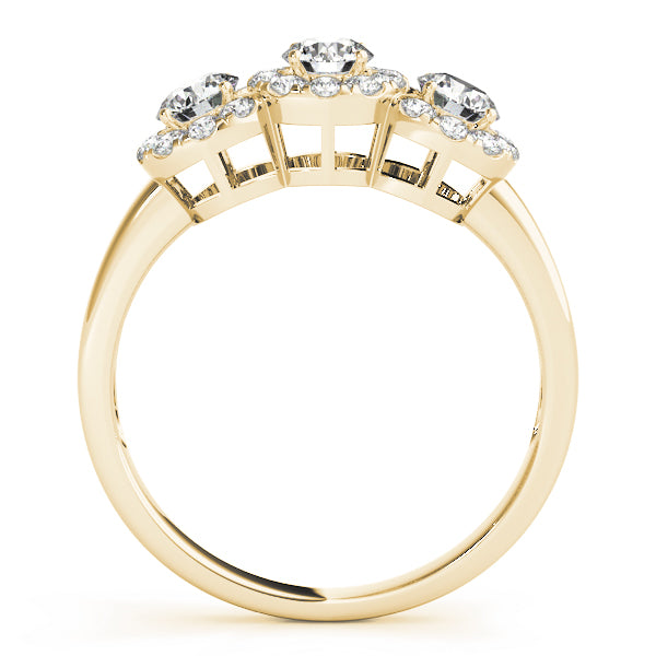 ENGAGEMENT RINGS 3 STONE ROUND - Image 6