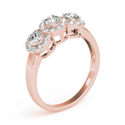 ENGAGEMENT RINGS 3 STONE ROUND - Image 7
