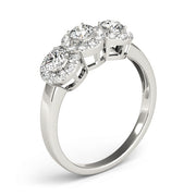 ENGAGEMENT RINGS 3 STONE ROUND - Image 10