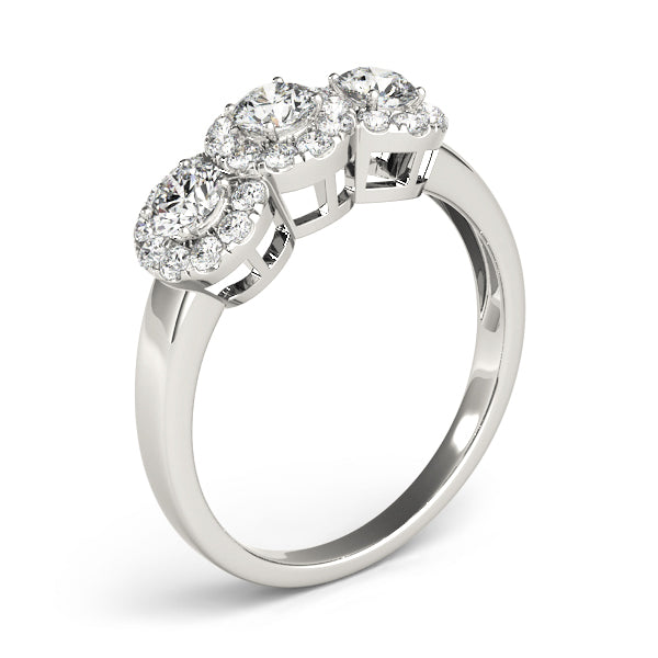 ENGAGEMENT RINGS 3 STONE ROUND - Image 10