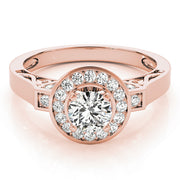 ENGAGEMENT RINGS HALO ROUND - Image 8