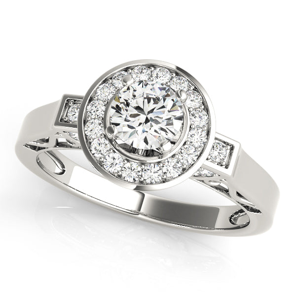 ENGAGEMENT RINGS HALO ROUND - Image 2