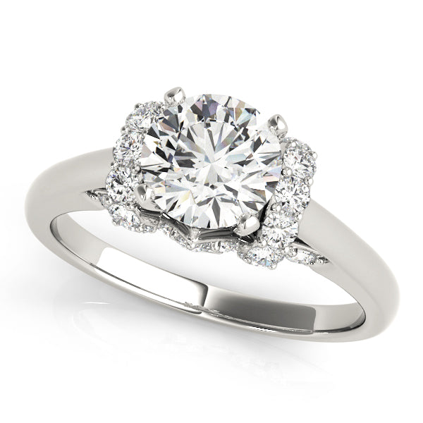 Semi-Mount Engagement Ring with 1/3 Carat Total Diamond Weight, Round SI1-SI2 G-H Quality