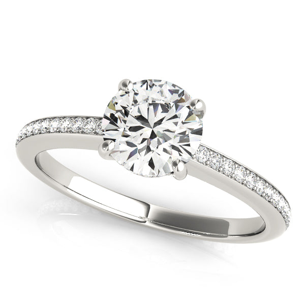 Elegant Single Row Diamond Ring with 3/4 Carat Total Weight in SI1-SI2 G-H Quality